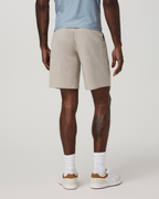 Aim Short 8 | Khaki Houndstooth Linen Texture