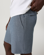 Aim Short 8 | Bay Blue Linen Texture