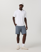 Aim Short 8 | Bay Blue Linen Texture