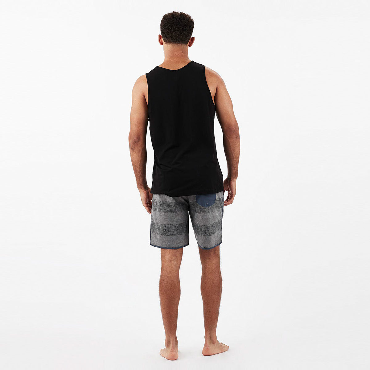 Cruise Boardshort | Grey Texture Stripe