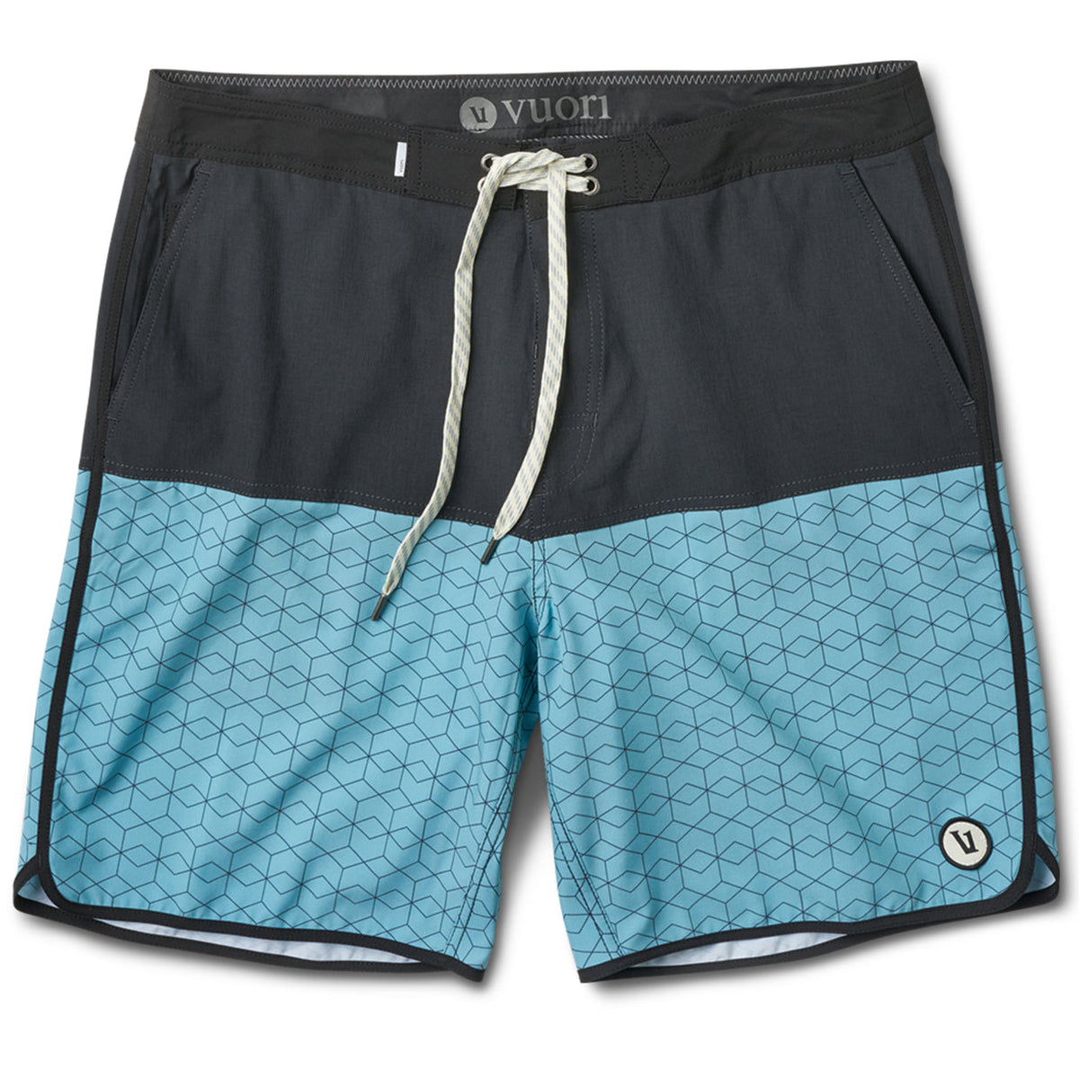 Cruise Boardshort | Glacier Hex Block