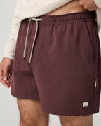 Banks Session Short Unlined 5 | Boysenberry Linen Texture