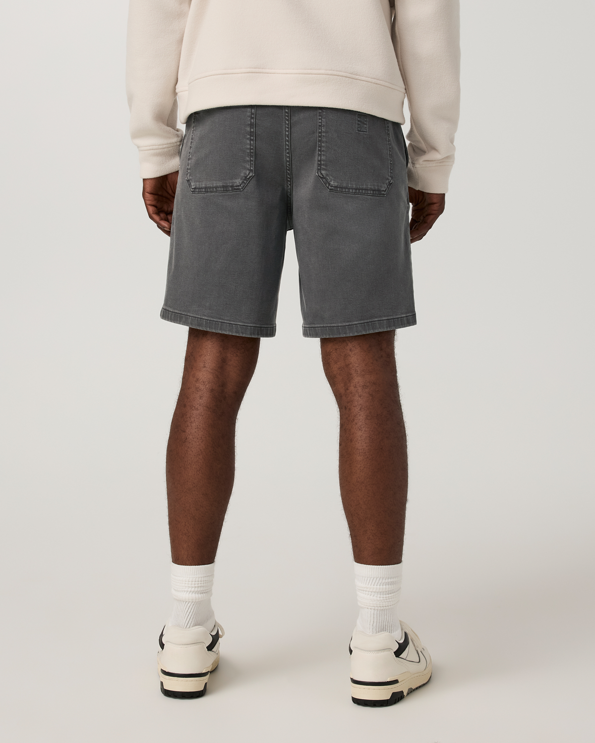 Benton Twill Elastic Waist Short 8 | Dark Pewter