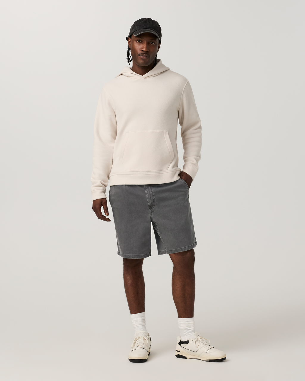 Benton Twill Elastic Waist Short 8 | Dark Pewter