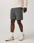 Benton Twill Elastic Waist Short 8 | Dark Pewter