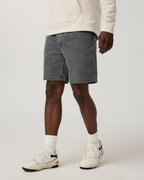 Benton Twill Elastic Waist Short 8 | Dark Pewter