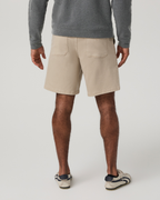 Benton Twill Elastic Waist Short 8 | Limestone