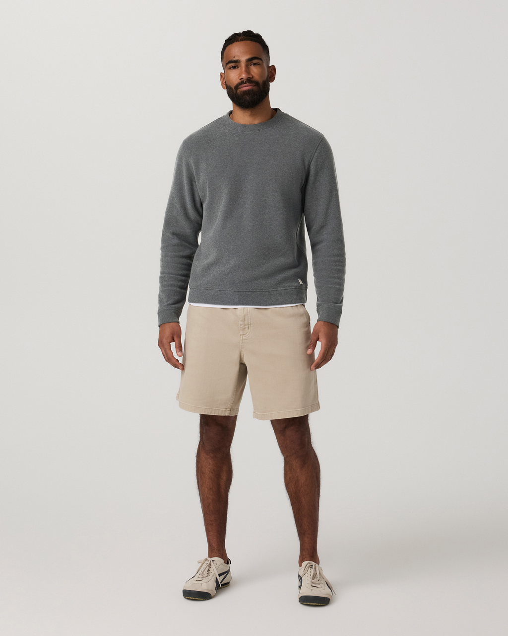 Benton Twill Elastic Waist Short 8 | Limestone