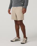 Benton Twill Elastic Waist Short 8 | Limestone