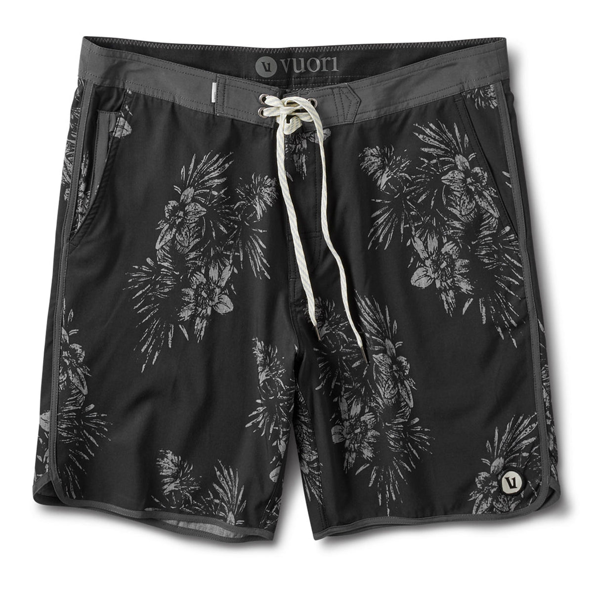 Cruise Boardshort | Black Vintage Floral
