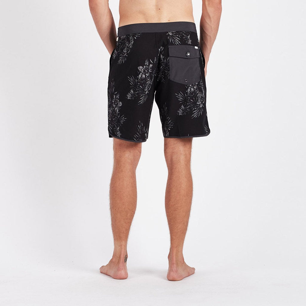 Cruise Boardshort | Black Vintage Floral