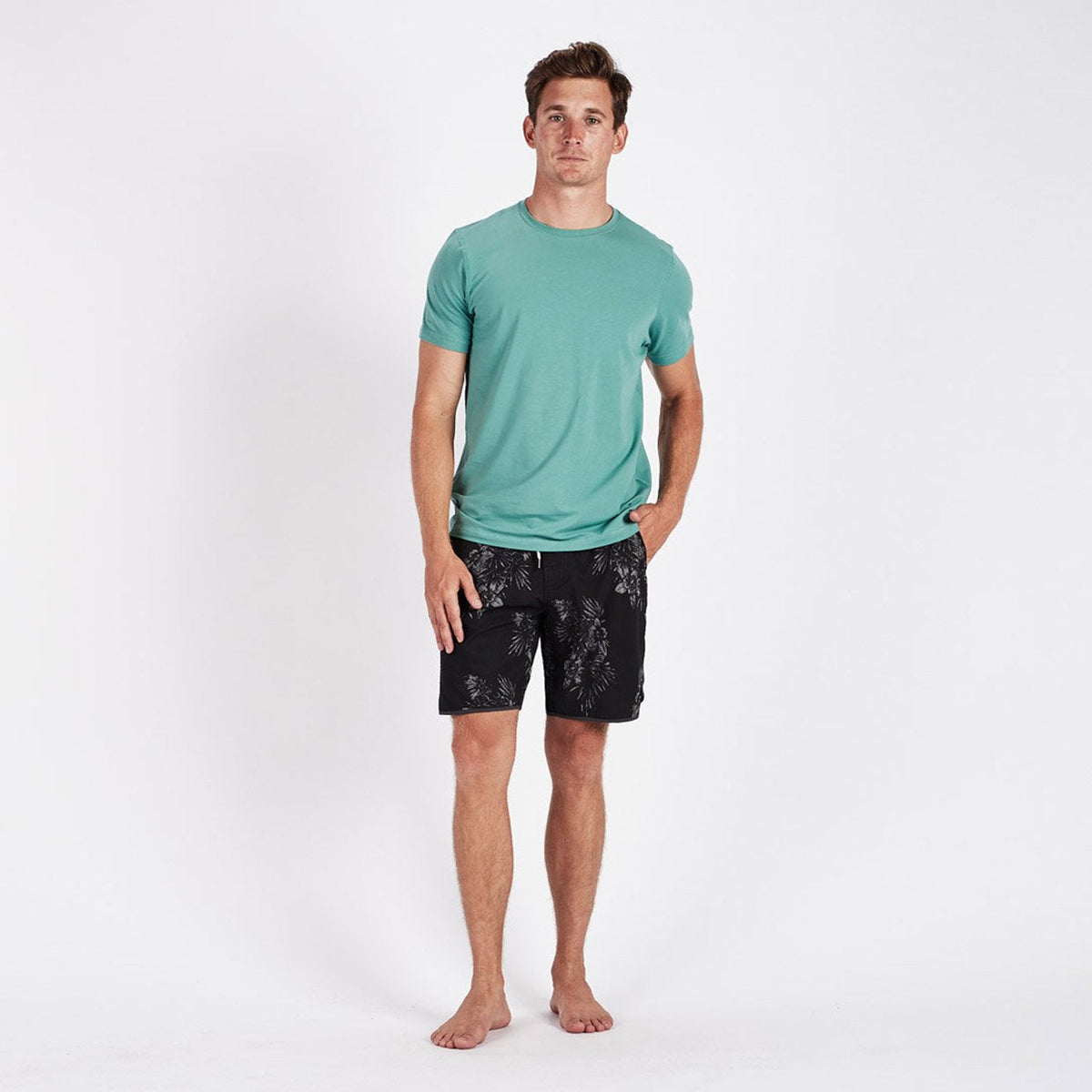 Cruise Boardshort | Black Vintage Floral