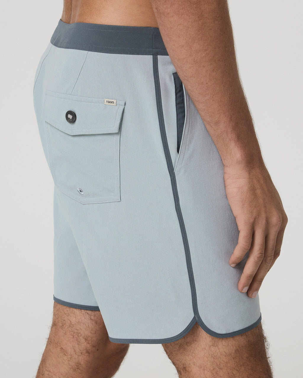 Cruise Boardshort 7 | Blue Haze Linen Texture