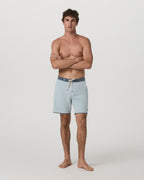 Cruise Boardshort 7 | Blue Haze Linen Texture