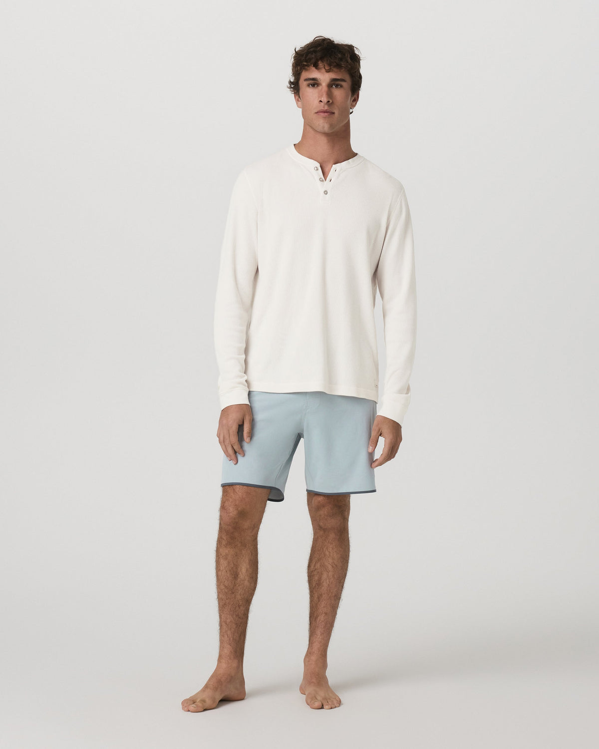 Cruise Boardshort 7 | Blue Haze Linen Texture