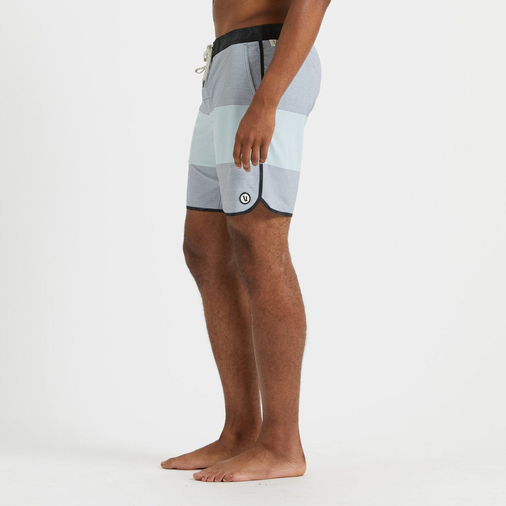 Cruise Boardshort | Grey Sea Glass Wave Stripe