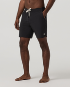 Cruise Boardshort 7 | Black Solid Waistband