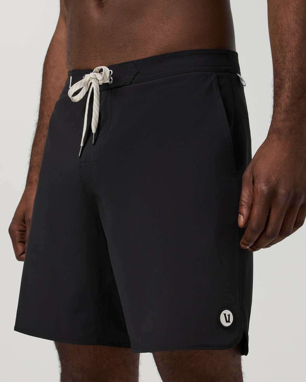 Cruise Boardshort 7 | Black Solid Waistband