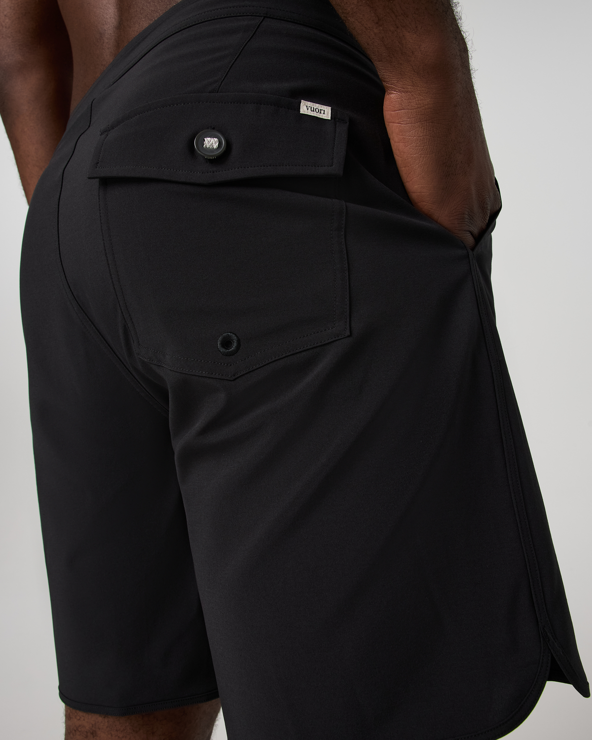 Cruise Boardshort 7 | Black Solid Waistband