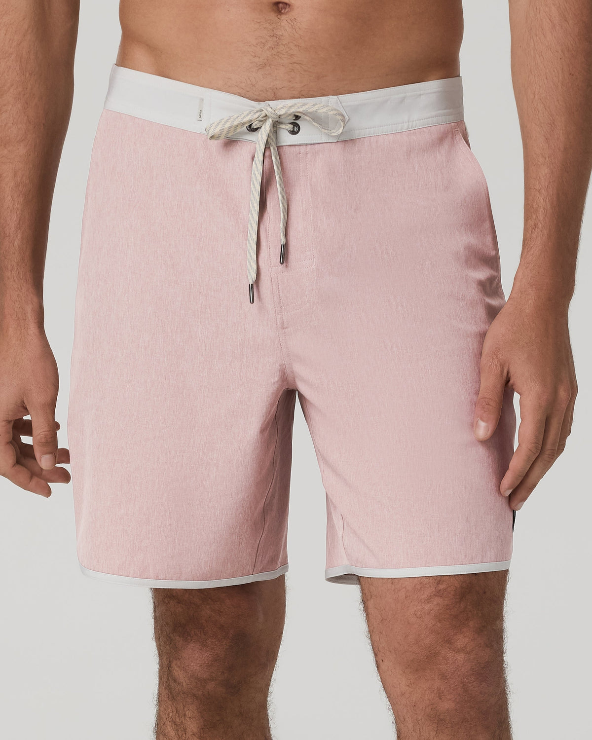 Cruise Boardshort 7 | Mauve Linen Texture