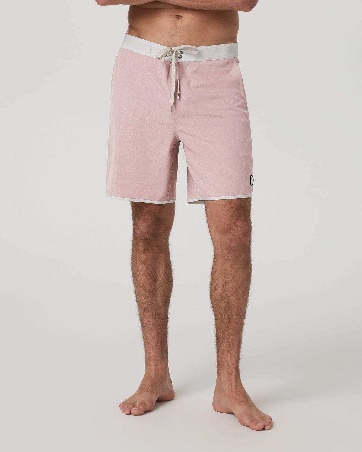 Cruise Boardshort 7 | Mauve Linen Texture