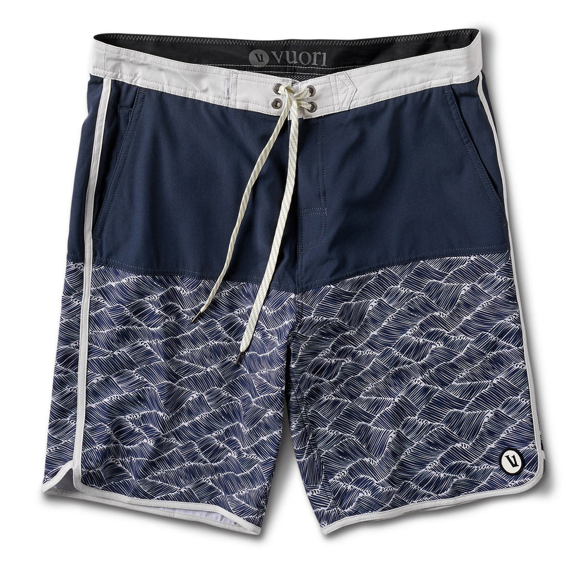 Cruise Boardshort | Navy Wave Block