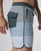 Cruise Boardshort | Smoked Beryl Wave Stripe