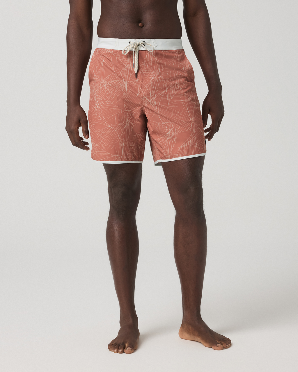 Cruise Boardshort 7 | Vintage Red Palm Shadow