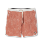 Cruise Boardshort 7 | Vintage Red Palm Shadow