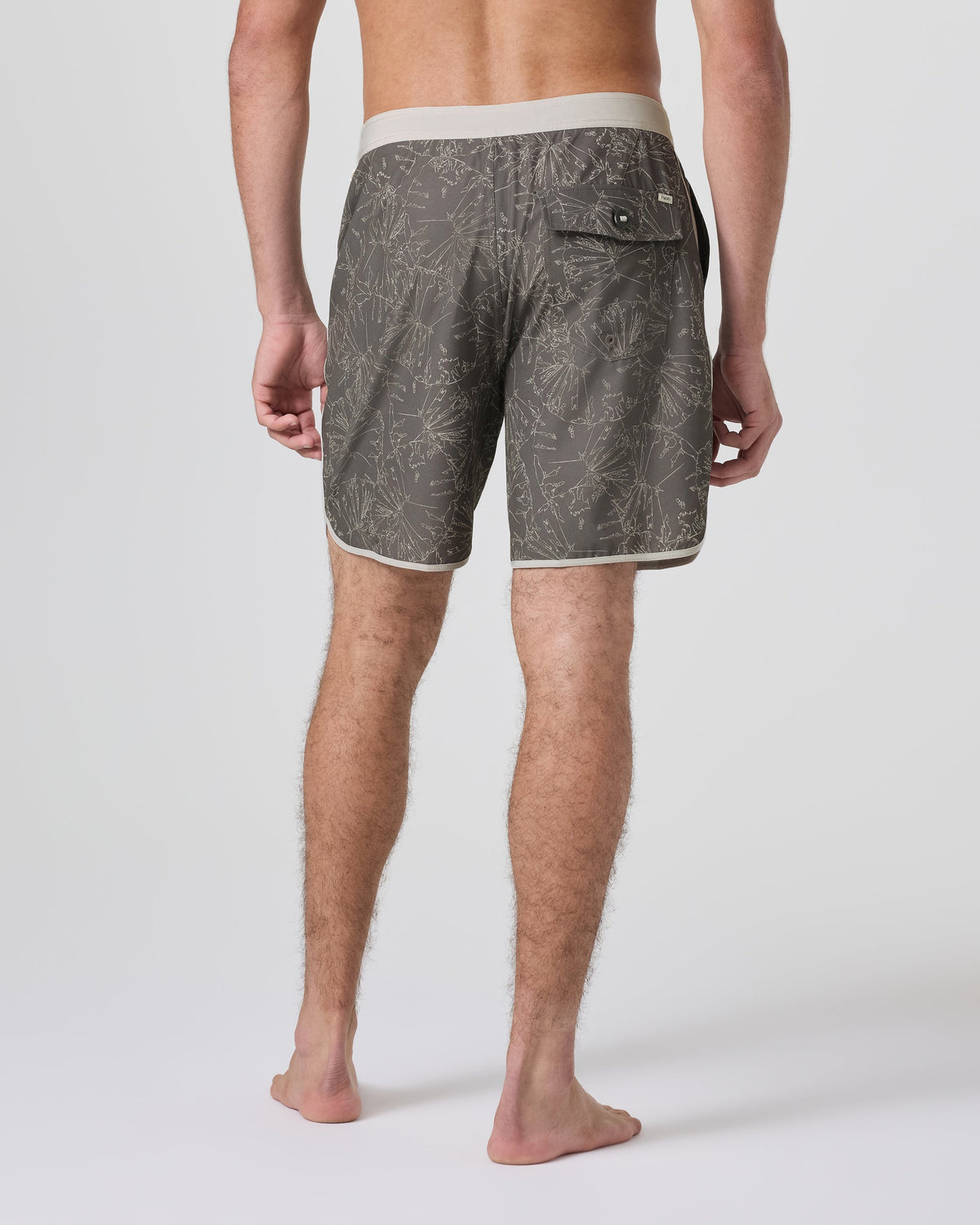 Cruise Boardshort 7 | Warm Grey Water Lily