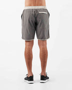 Banks Short Unlined 7 | Grey Linen Texture
