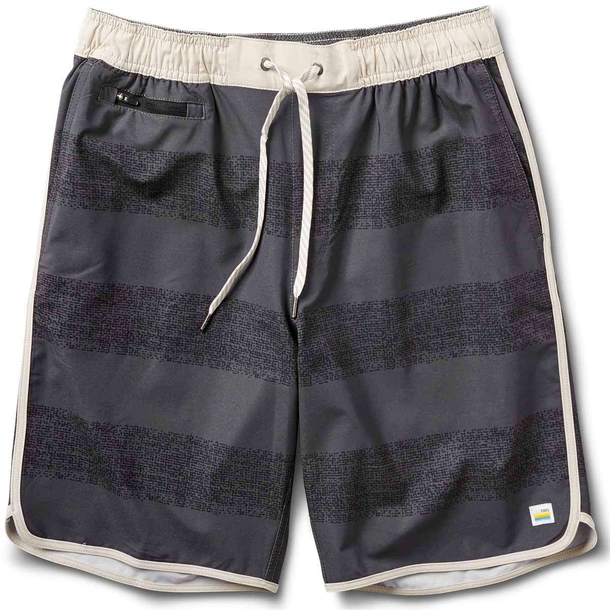 Banks Short | Black Texture Stripe