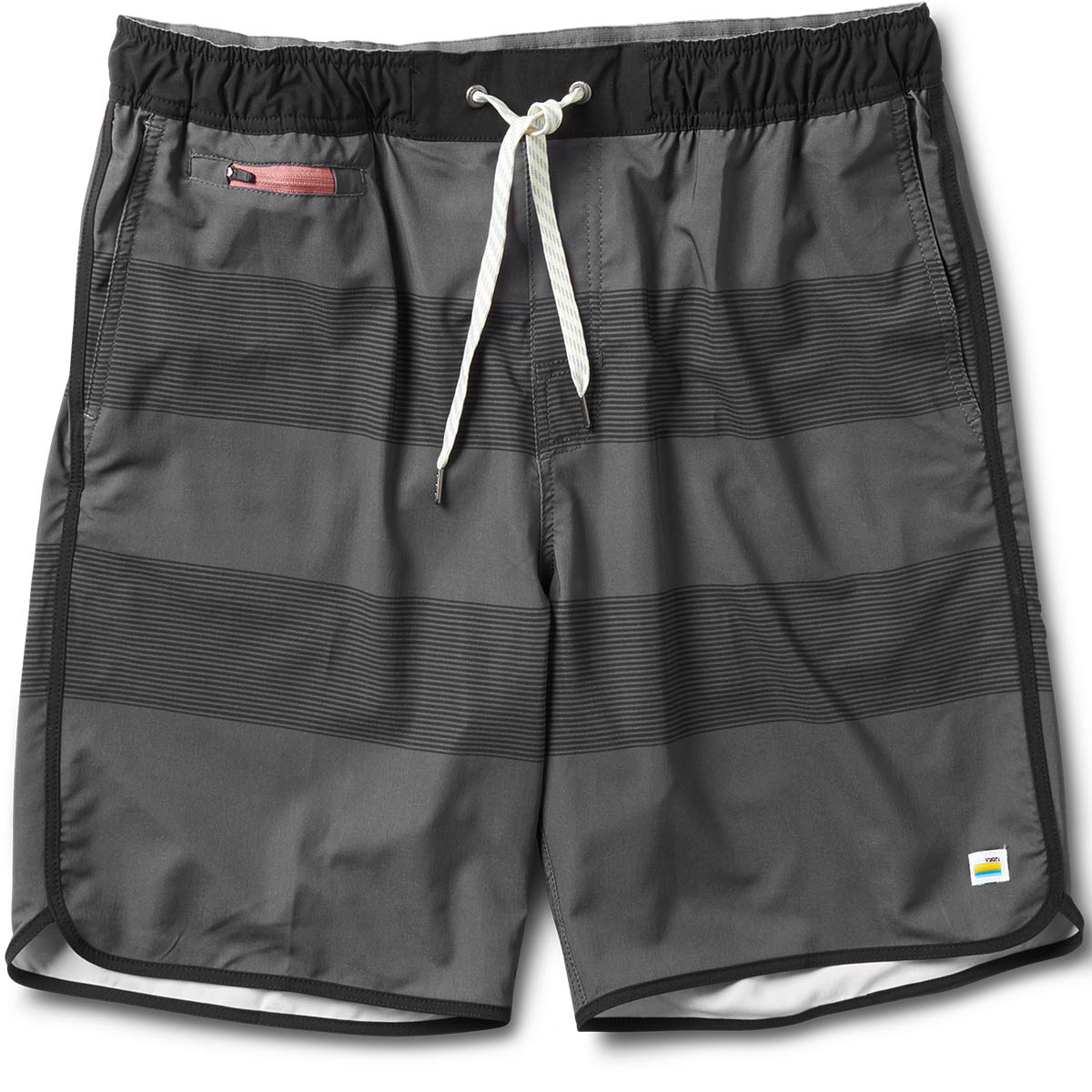 Banks Short Unlined 7 | Charcoal Black Stripe