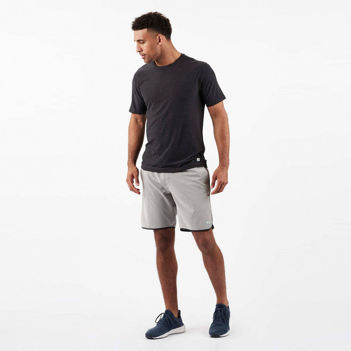 Banks Short Unlined 7 | Engineered Grey Stripe