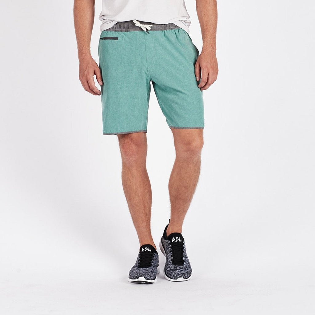 Banks Short Unlined 7 | Aloe Linen Texture