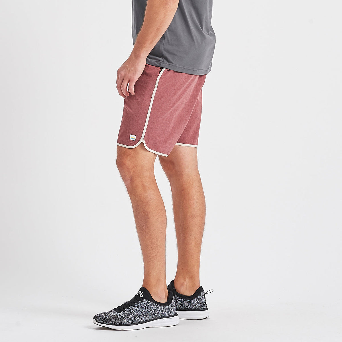 Banks Short Unlined 7 | Amber Linen Texture