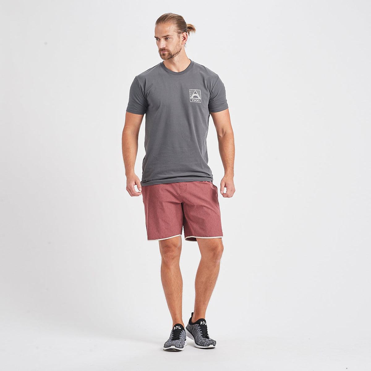 Banks Short Unlined 7 | Amber Linen Texture