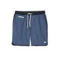Banks Short Unlined 7 | Azure Linen Texture