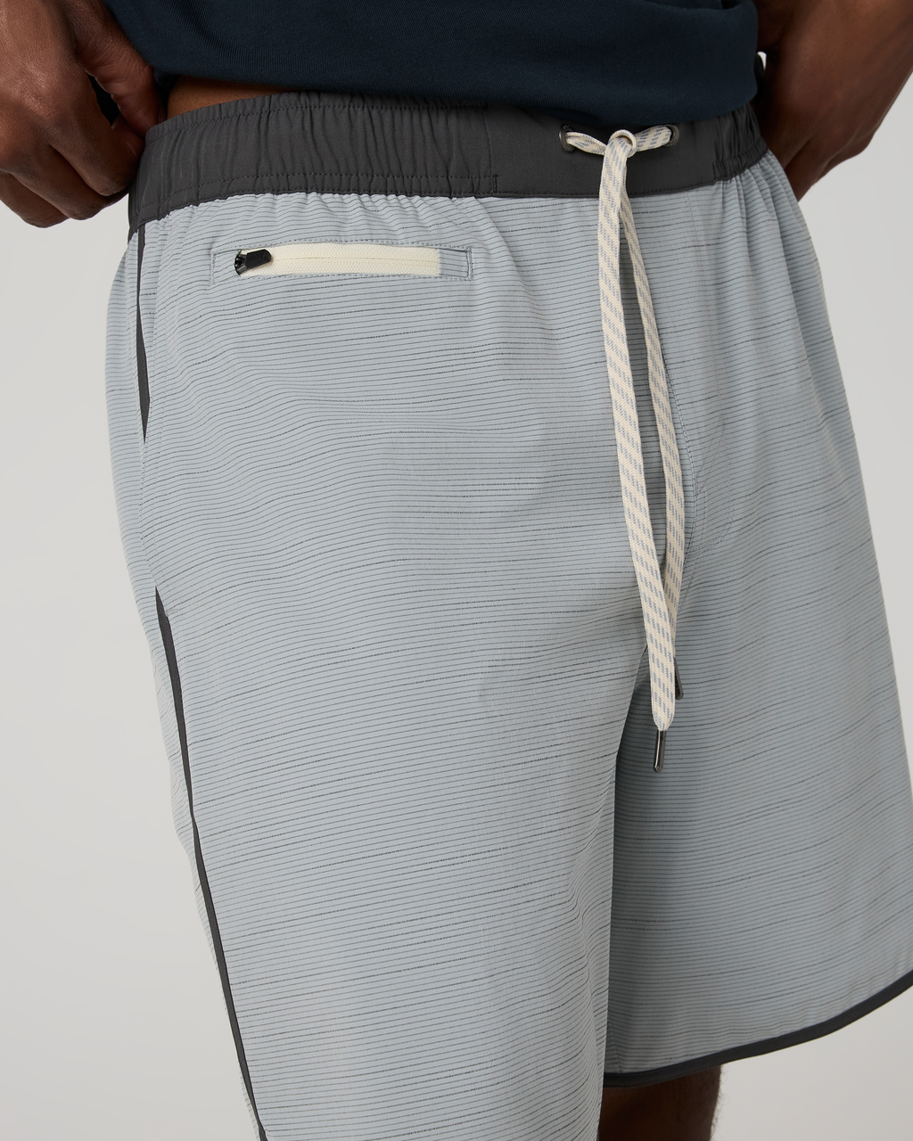 Banks Short Unlined 7 | Blue Haze Slub Stripe