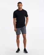 Banks Short Unlined 7 | Charcoal Engineered Stripe