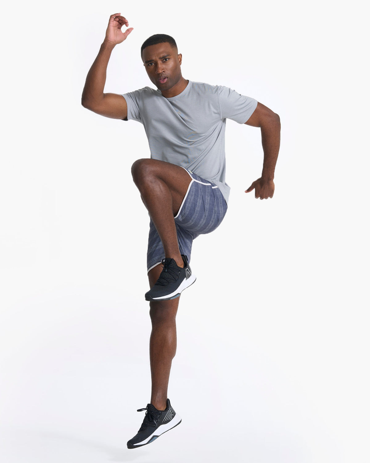 Banks Short Unlined 7 | Charcoal Linen Dot