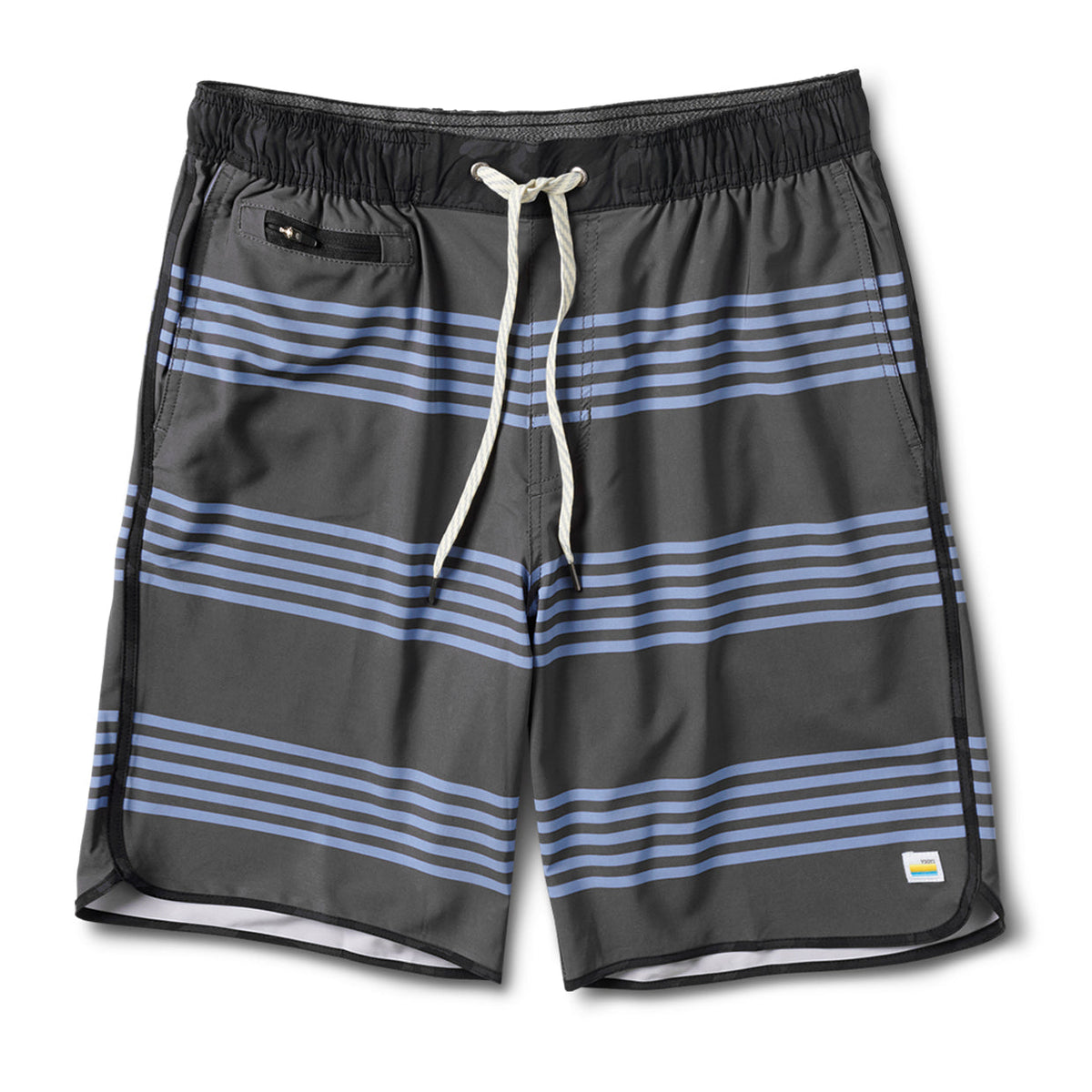 Banks Short Unlined 7 | Charcoal Slate Stripe