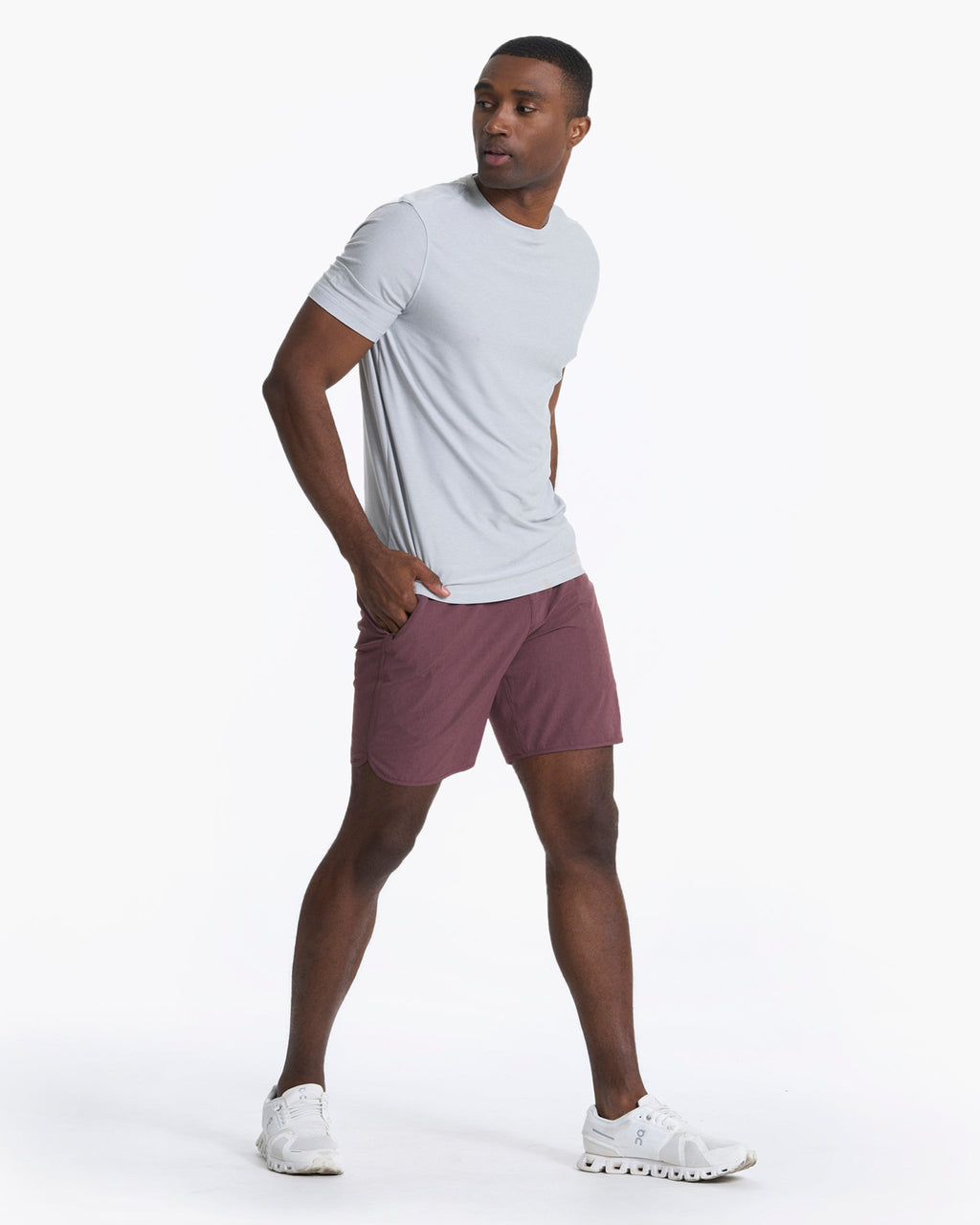 Banks Short Unlined 7 | Chestnut Linen Texture