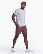 Banks Short Unlined 7 | Chestnut Linen Texture