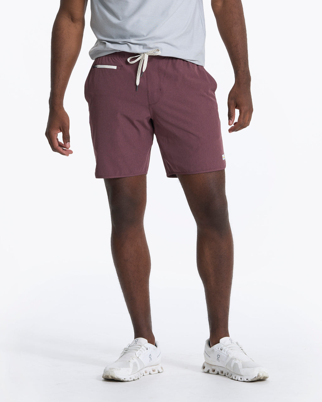 Banks Short Unlined 7 | Chestnut Linen Texture