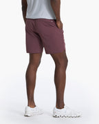 Banks Short Unlined 7 | Chestnut Linen Texture