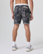 Banks Short Unlined 7 | Dark Pewter Plumeria