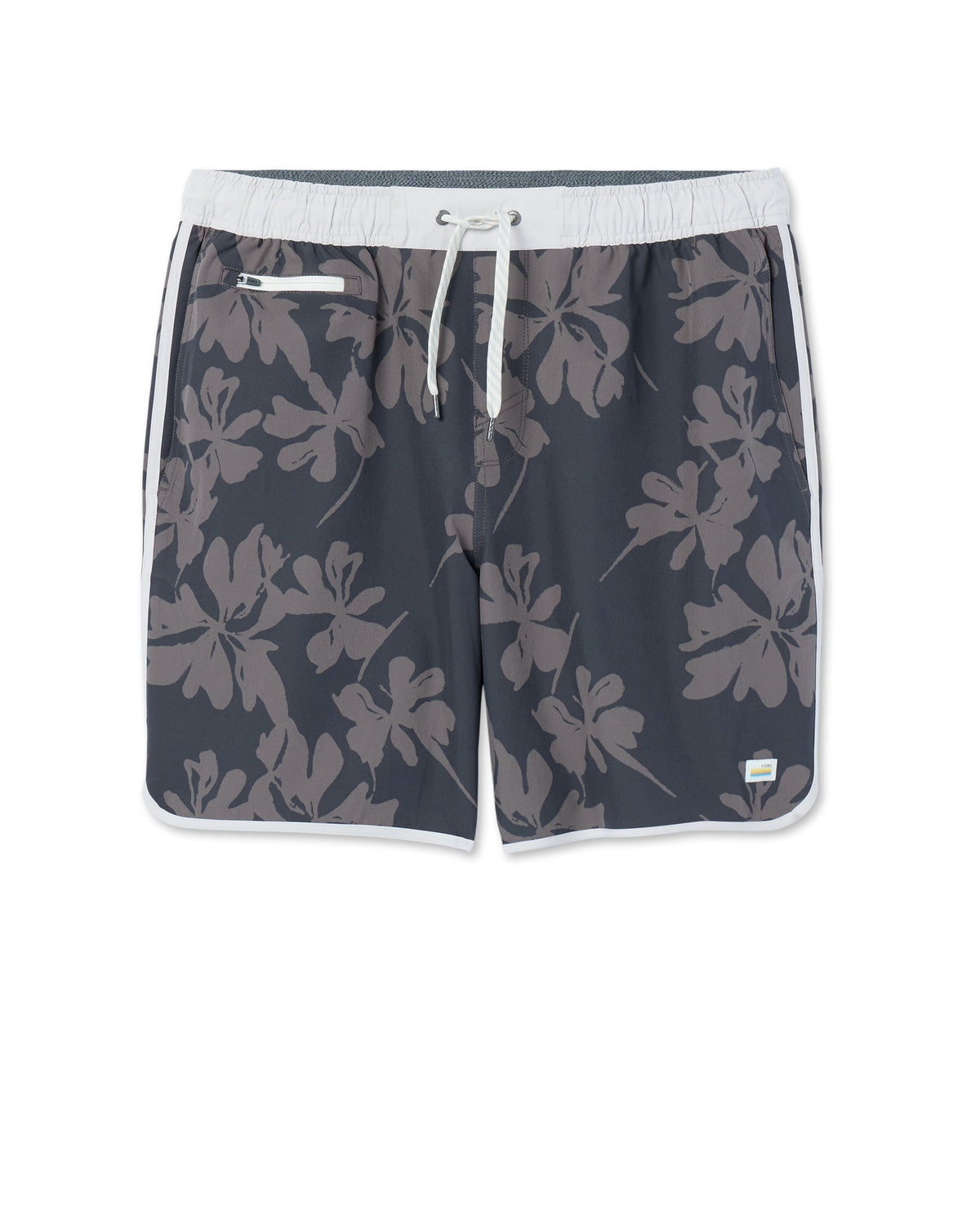 Banks Short Unlined 7 | Dark Pewter Plumeria
