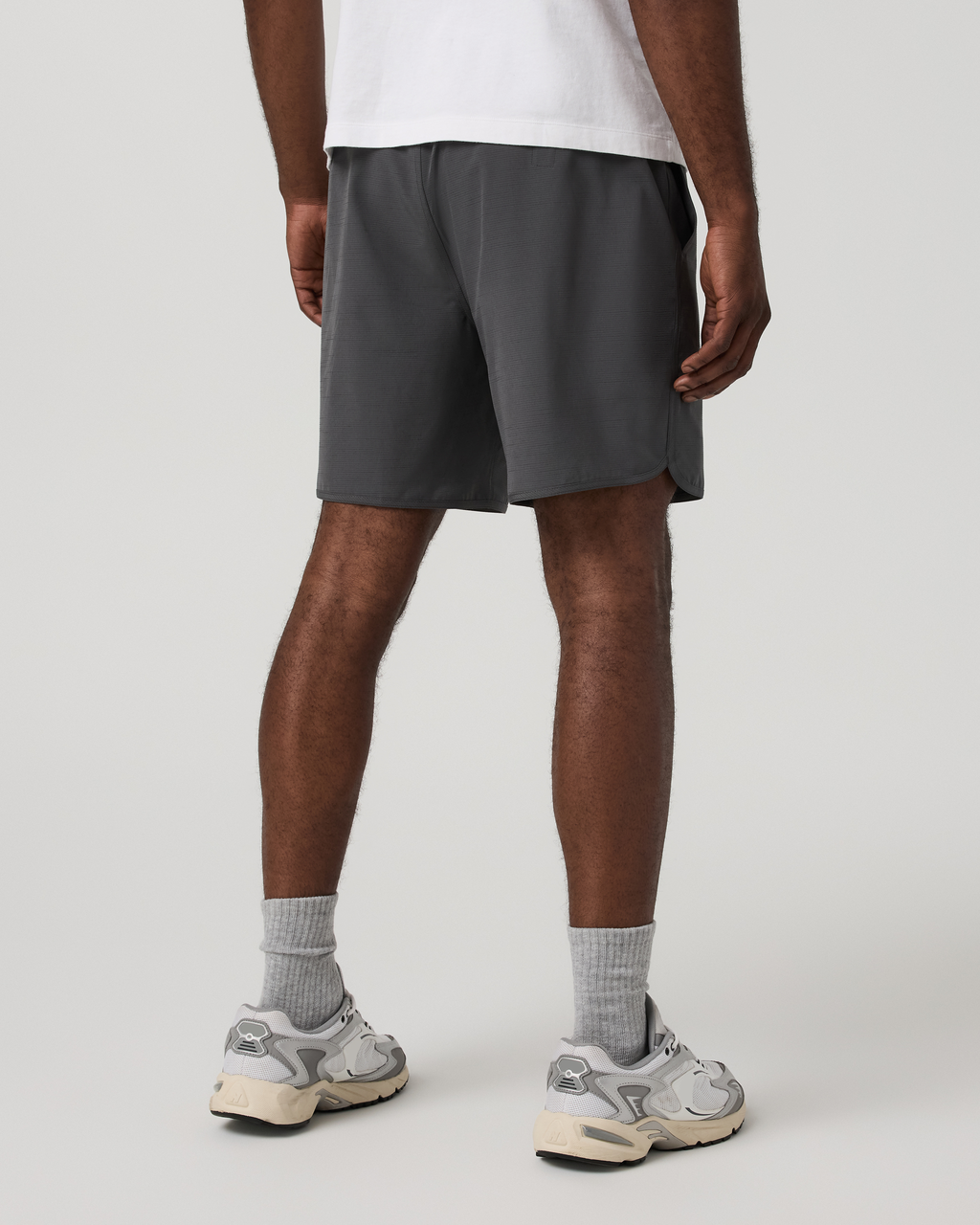 Banks Short Unlined 7 | Dark Pewter Slub Stripe