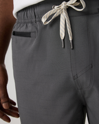Banks Short Unlined 7 | Dark Pewter Slub Stripe